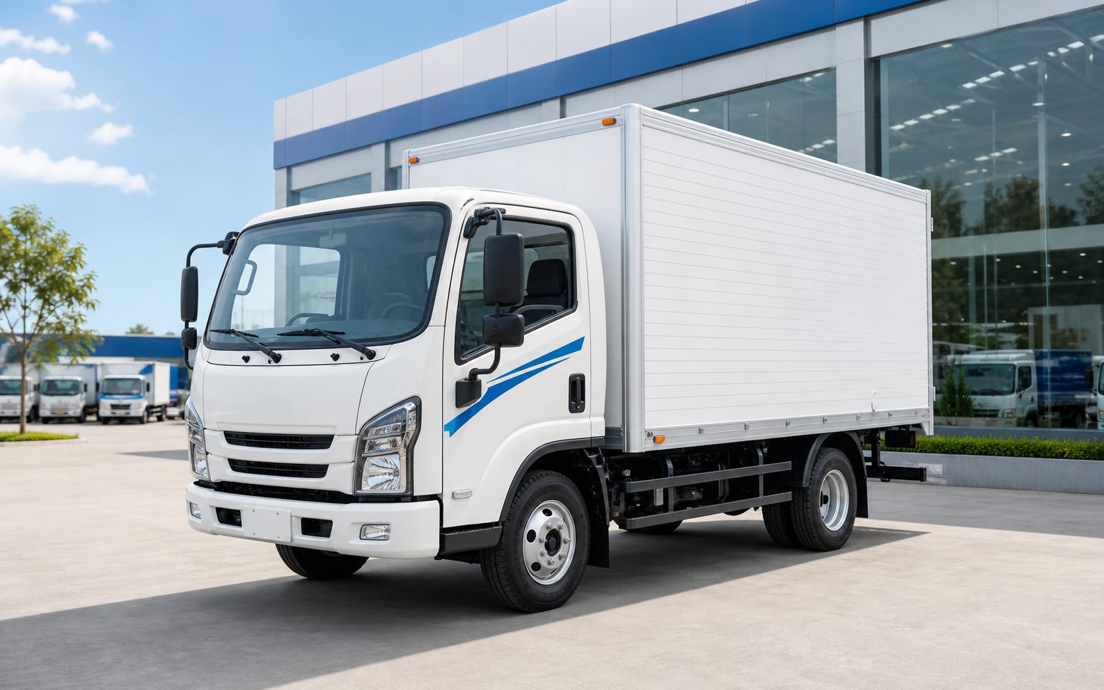 Xe tải nhẹ thùng kín hiện đại tại Hải Phòng
