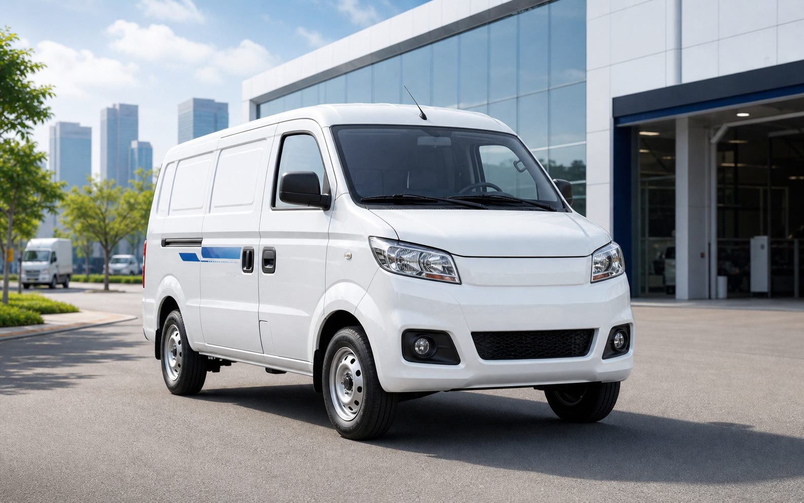 Xe van giao hàng hiện đại tại Hải Phòng